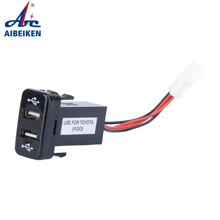 Handyzubehör Großhandel Batterieladegerät Auto Dual USB Port Telefon Autoladegerät mit Terminal